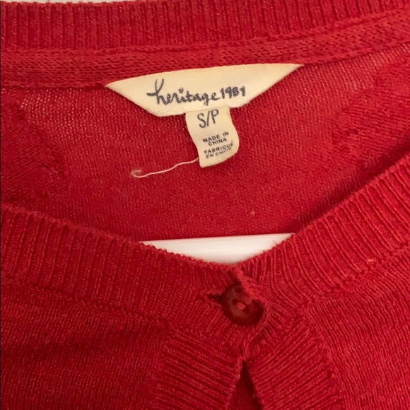 Heritage 1981 red cardigan - Picture 2 of 5
